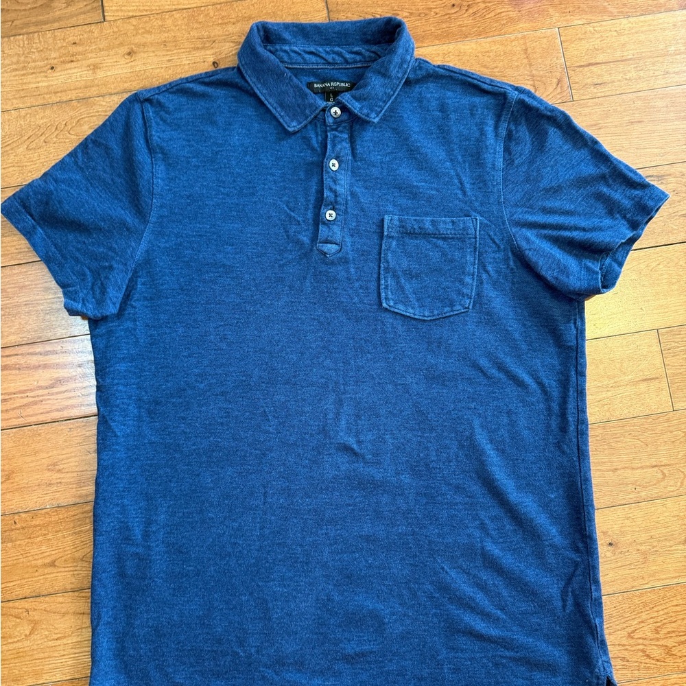 Banana Republic Navy Polo Shirt